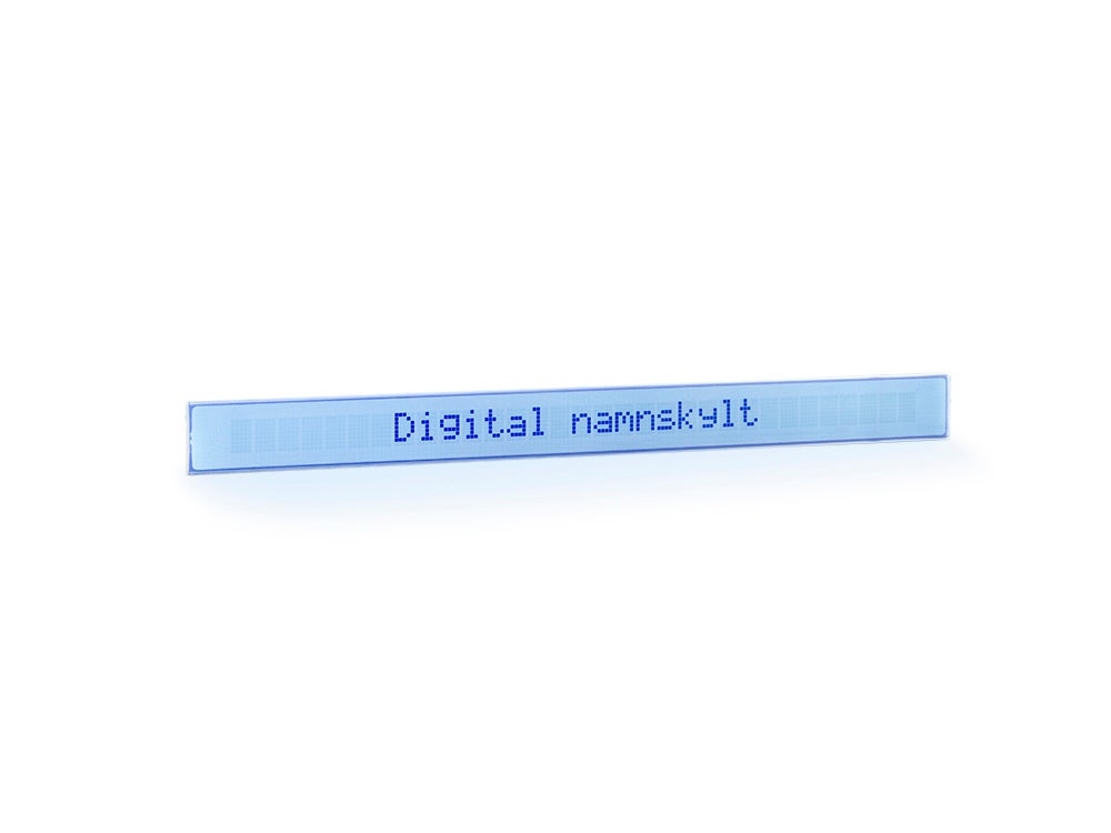 Digital namnskylt Svenskboxen